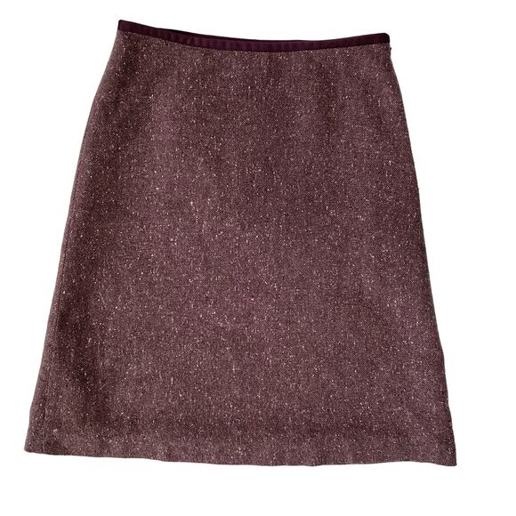 George Me by Mark Eisen A-line Skirt Purple Poly Wool Blend Womens Size 4 - Picture 1 of 8
